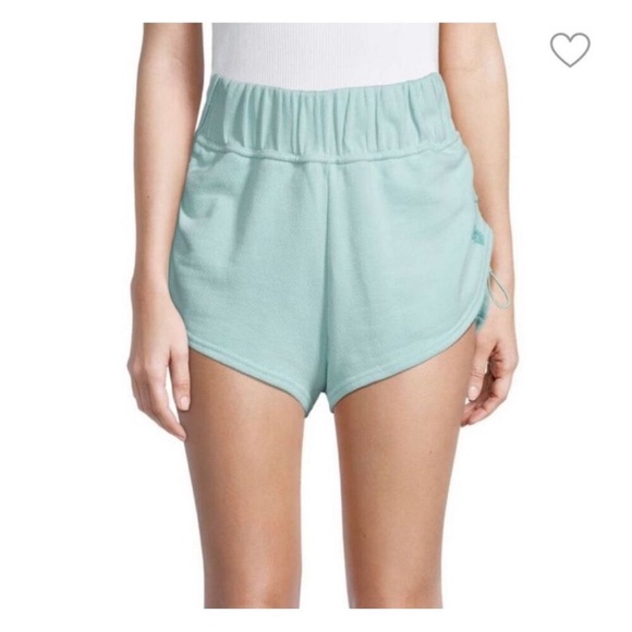 Free people movement light blue scrunch sweat shorts - Picture 2 of 3